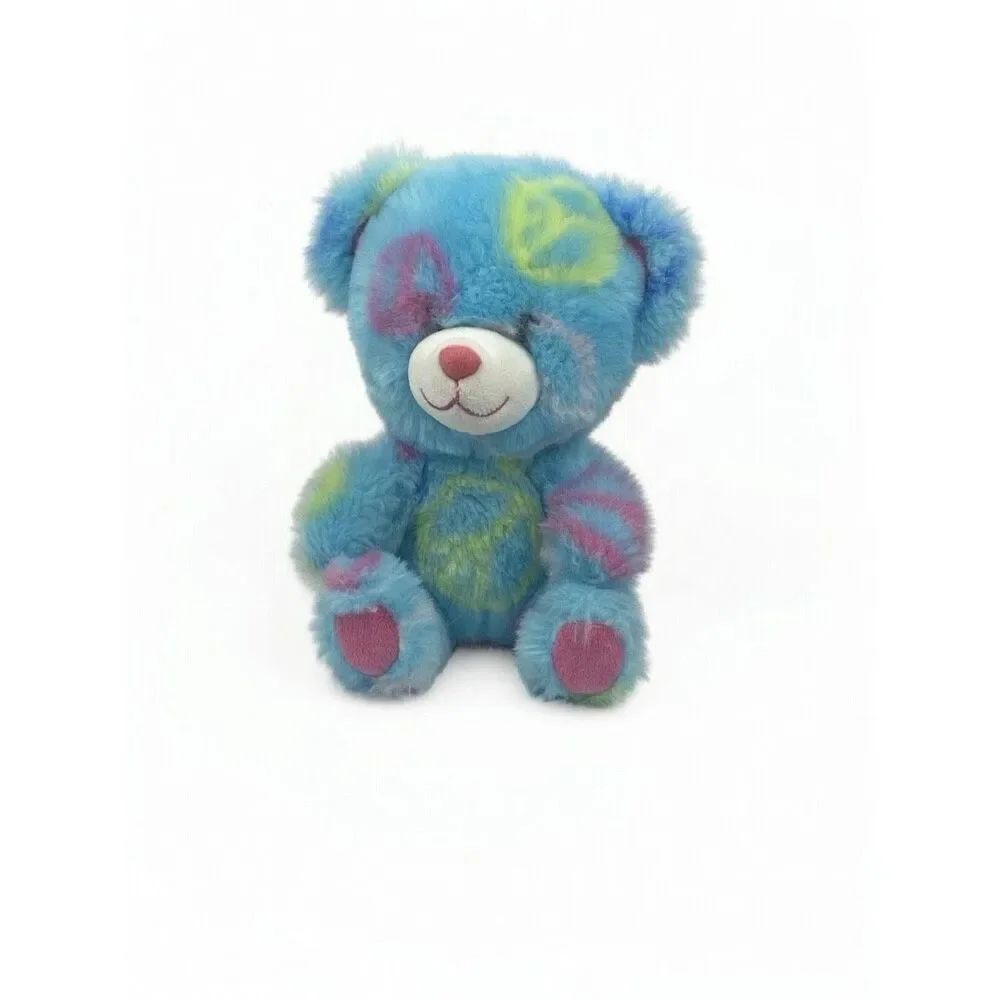 Build A Bear Workshop Small fry Peace Bear 7" Plush Stuffed Animal BABW